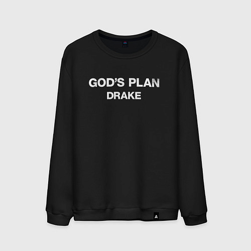 Мужской свитшот Gods Plane, Drake / Черный – фото 1