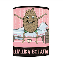 Свитшот хлопковый мужской Шишка встала, цвет: белый — фото 2