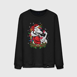 Мужской свитшот Unicorn Santa