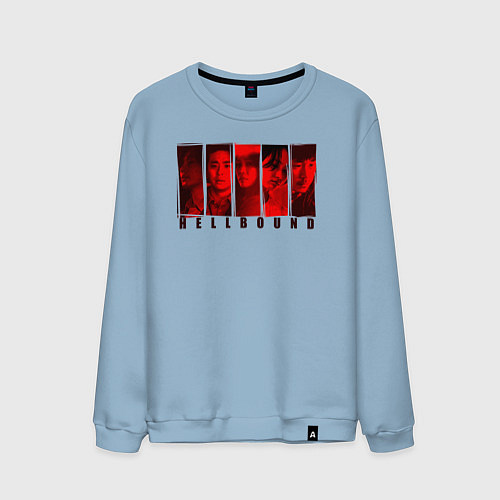 Мужской свитшот Персонажи hellbound / Мягкое небо – фото 1