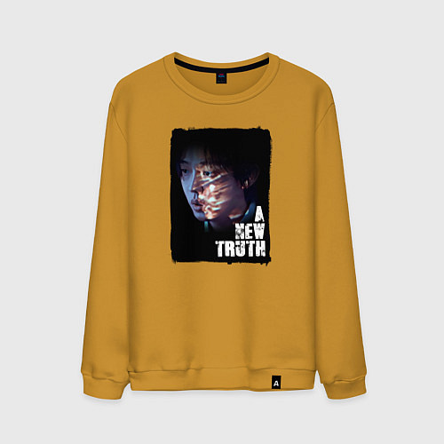 Мужской свитшот Чон Джин Су / Горчичный – фото 1