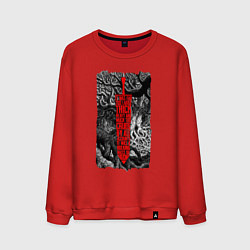 Свитшот хлопковый мужской BERSERK SWORD БЕРСЕРК МЕЧ, цвет: красный
