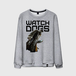 Свитшот хлопковый мужской Watch Dogs, цвет: меланж