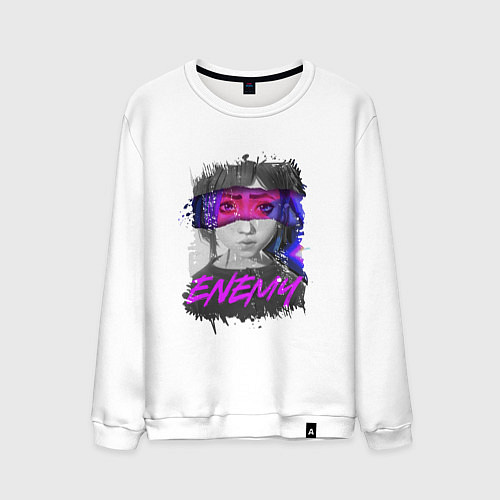 Мужской свитшот Everywere My Enemy / Белый – фото 1