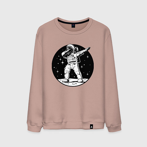 Мужской свитшот Space Dab / Пыльно-розовый – фото 1
