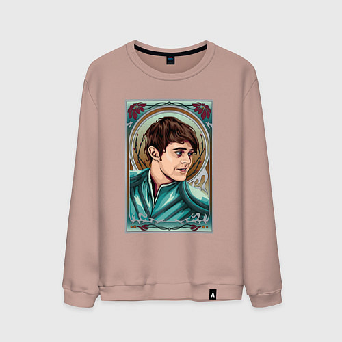 Мужской свитшот ЛЮТИК НЕТФЛИКС / Пыльно-розовый – фото 1