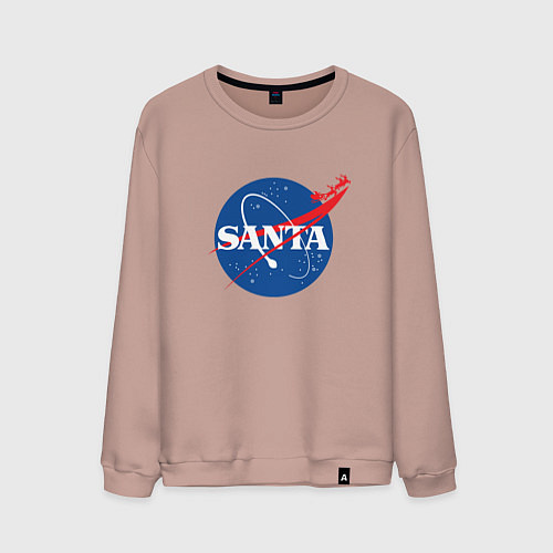 Мужской свитшот S A N T A NASA / Пыльно-розовый – фото 1