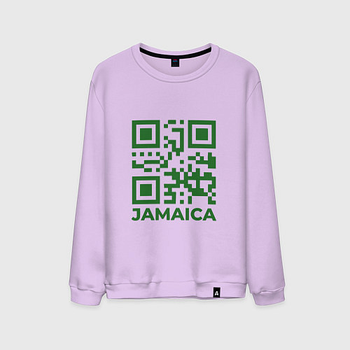 Мужской свитшот QR Jamaica / Лаванда – фото 1