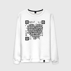 Мужской свитшот QR-Heart