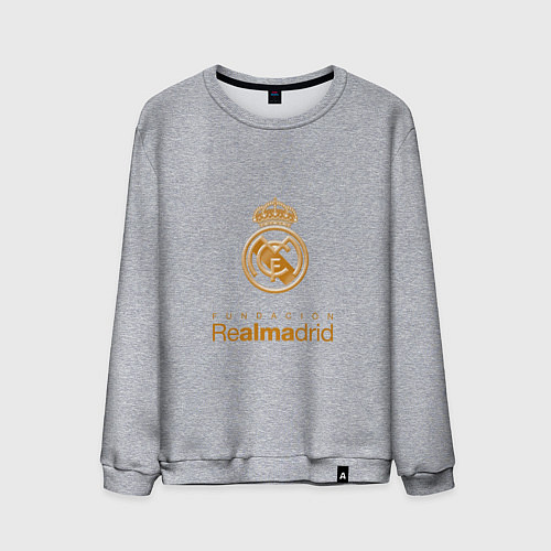 Мужской свитшот Real Madrid Logo / Меланж – фото 1