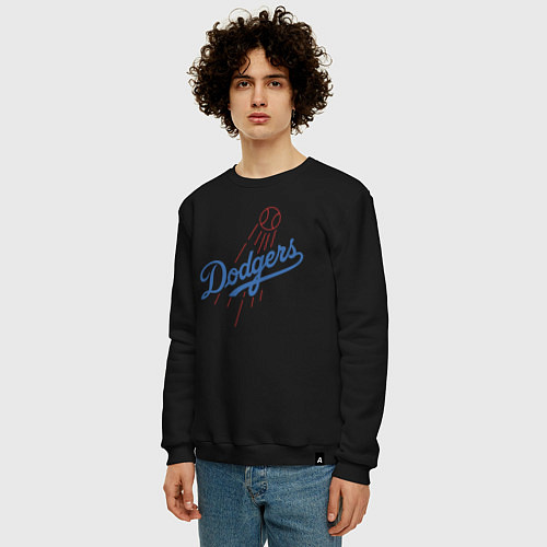 Мужской свитшот Los Angeles Dodgers baseball / Черный – фото 3