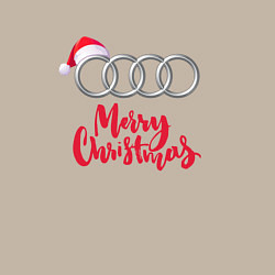 Свитшот хлопковый мужской AUDI MERRY CHRISTMAS, цвет: миндальный — фото 2