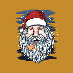 Свитшот хлопковый мужской Борода не из ваты, цвет: горчичный — фото 2