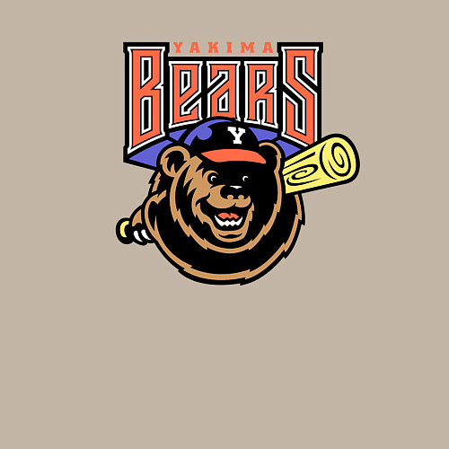 Мужской свитшот Yakima Bears - baseball team / Миндальный – фото 3