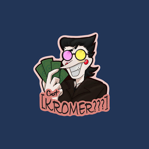 Мужской свитшот Deltarune - Got Kromer? / Тёмно-синий – фото 3