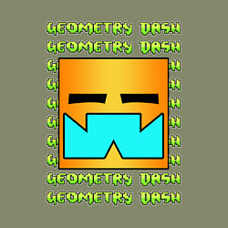 Свитшот хлопковый мужской GEOMETRY DASH КЛАССИКА УРОВЕНЬ, цвет: авокадо — фото 2