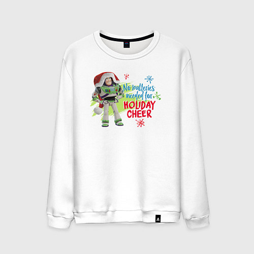 Мужской свитшот Buzz Holiday Cheer / Белый – фото 1