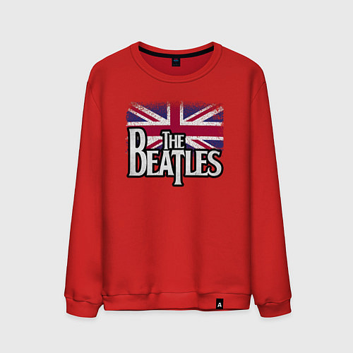 Мужской свитшот The Beatles Great Britain Битлз / Красный – фото 1