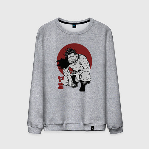 Мужской свитшот Ями Бог Разрушений / Меланж – фото 1