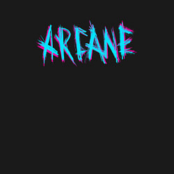 Свитшот хлопковый мужской ARCANE LEAGUE OF LEGENDS NEON LOGO, цвет: черный — фото 2