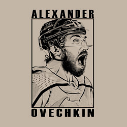 Свитшот хлопковый мужской АЛЕКСАНДР ОВЕЧКИН ALEXANDER OVECHKIN, цвет: миндальный — фото 2