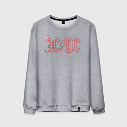 Свитшот хлопковый мужской ACDC - Logo, цвет: меланж