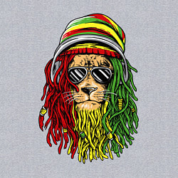 Свитшот хлопковый мужской Rasta lioN, цвет: меланж — фото 2
