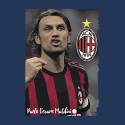 Свитшот хлопковый мужской Paolo Cesare Maldini - Milan, captain, цвет: тёмно-синий — фото 2