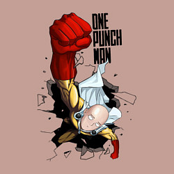 Свитшот хлопковый мужской Saitama One Punch, цвет: пыльно-розовый — фото 2