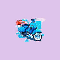 Свитшот хлопковый мужской Легендарная VESPA, цвет: лаванда — фото 2