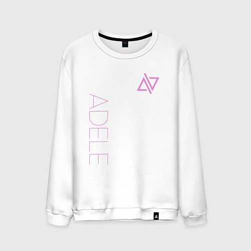 Мужской свитшот Adele Logo / Белый – фото 1
