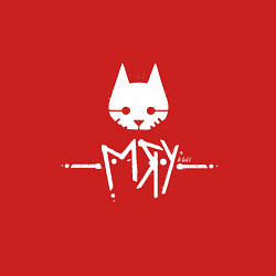 Свитшот хлопковый мужской Stray: Мяу, цвет: красный — фото 2