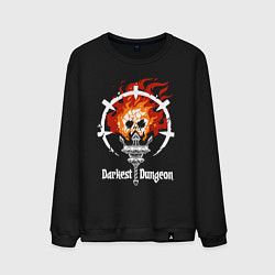 Мужской свитшот Darkest Dungeon skull logo