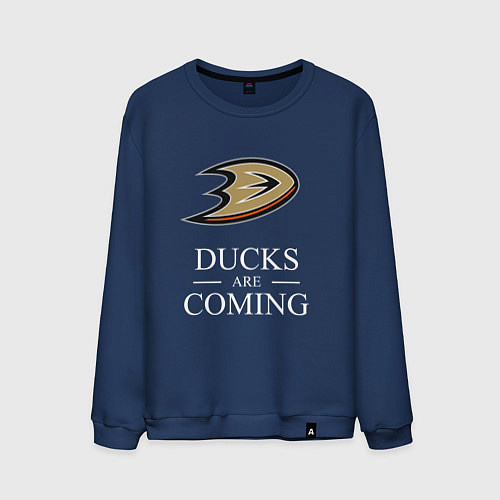 Мужской свитшот Ducks Are Coming, Анахайм Дакс, Anaheim Ducks / Тёмно-синий – фото 1
