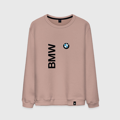 Мужской свитшот BMW ато супер / Пыльно-розовый – фото 1