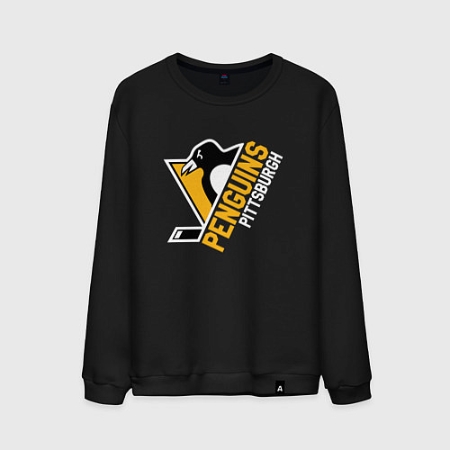 Мужской свитшот Pittsburgh Penguins Питтсбург Пингвинз / Черный – фото 1