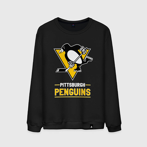 Мужской свитшот Питтсбург Пингвинз , Pittsburgh Penguins / Черный – фото 1