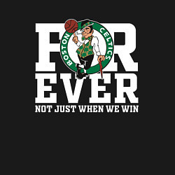 Свитшот хлопковый мужской FOREVER NOT JUST WHEN WE WIN, BOSTON CELTICS, БОСТ, цвет: черный — фото 2