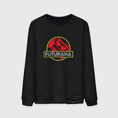 Мужской свитшот Футурама Бендер Логотип, Futurama / Черный – фото 1