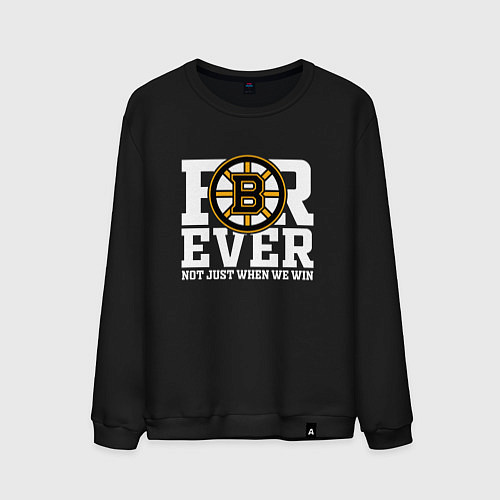 Мужской свитшот FOREVER NOT JUST WHEN WE WIN, Boston Bruins, Босто / Черный – фото 1