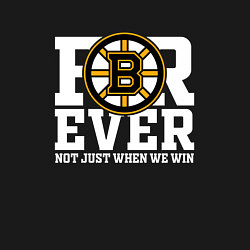 Свитшот хлопковый мужской FOREVER NOT JUST WHEN WE WIN, Boston Bruins, Босто, цвет: черный — фото 2