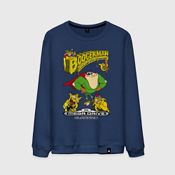 Свитшот хлопковый мужской Booger boy, цвет: тёмно-синий