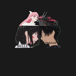 Свитшот хлопковый мужской Красавица и Дракон: Belle ahd Dragon, цвет: черный — фото 2