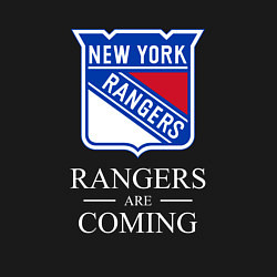 Свитшот хлопковый мужской Rangers are coming, Нью Йорк Рейнджерс, New York R, цвет: черный — фото 2