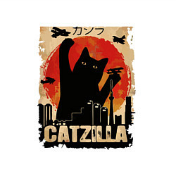 Свитшот хлопковый мужской Котзилла 0001, цвет: белый — фото 2