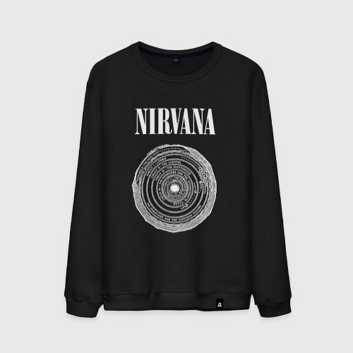 Мужской свитшот Nirvana Нирвана Круги ада / Черный – фото 1