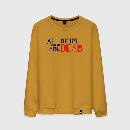 Мужской свитшот All Of Us Are Dead English Logo / Горчичный – фото 1