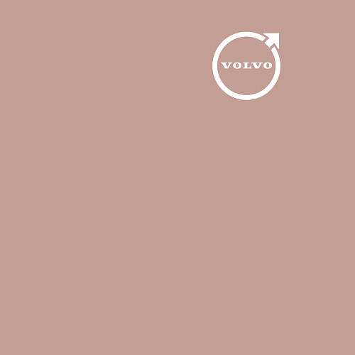 Мужской свитшот VOLVO белый логотип / Пыльно-розовый – фото 3