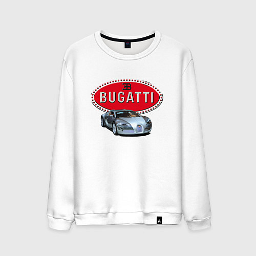 Мужской свитшот Bugatti - этим всё сказано! / Белый – фото 1
