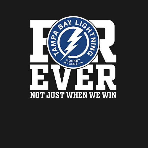 Мужской свитшот Тампа Бэй Лайтнинг Tampa Bay Lightning FOREVER NOT / Черный – фото 3